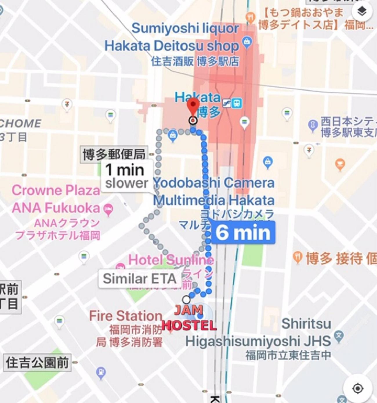 Jam Hostel Hakata Station Front Semi-Private Room With Shared Bathroom - Vacation Stay 61445 Fukuoka  Bagian luar foto